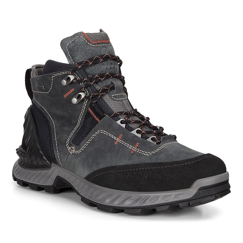 Ecco Exohike Mens Gore Tex Shoes Grey Sale - India OAN-531467